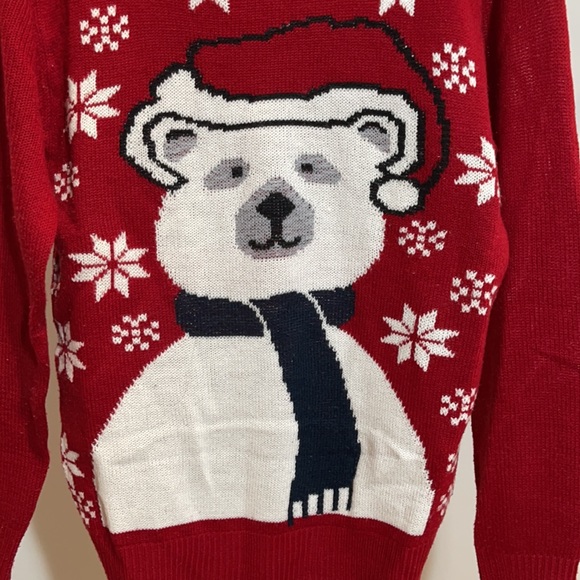 Christmas Polar Bear Knit Sweater - Picture 2 of 5